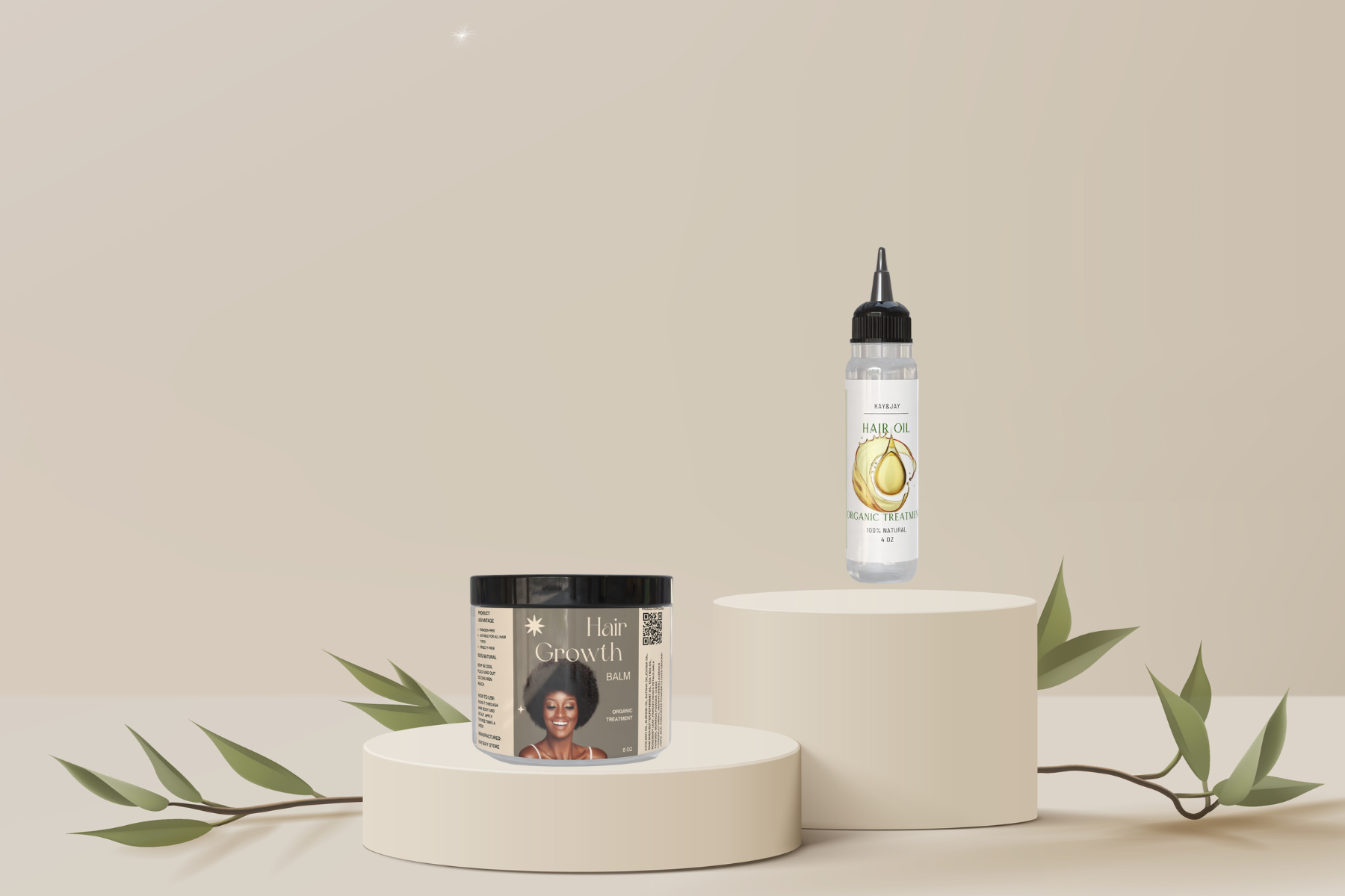 Hair Growth Oil and Growth Balm Bundle